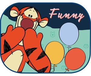Amio - ΗΛΙΟΠΡΟΣΤΑΣΙΕΣ ΠΛΑΙΝΕΣ WINNIE THE POOH ΜΕ ΒΕΝΤΟΥΖΑ (44x35cm) - 2TEM (S9329/AM)