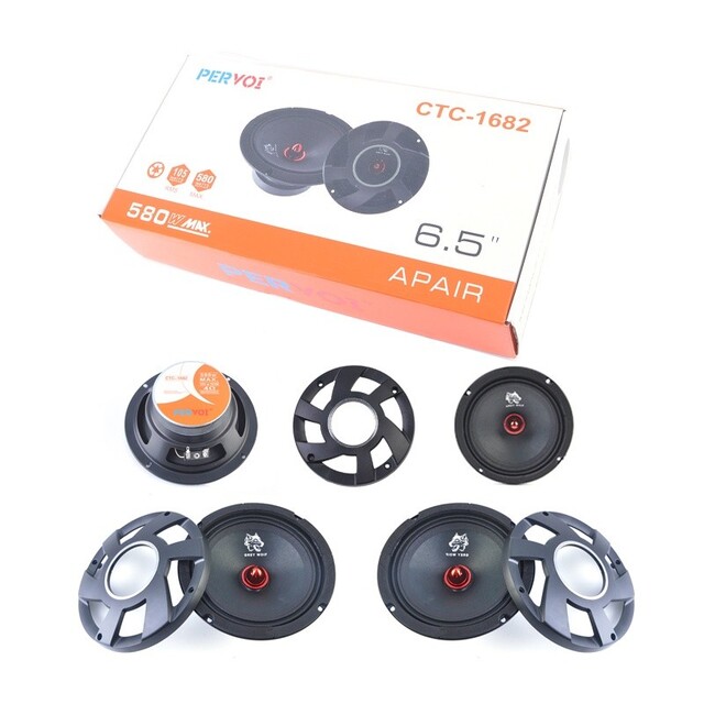 PERVOI ΣΕΤ ΗΧΕΙΑ ΑΥΤΟΚΙΝΗΤΟΥ 6.5" 580W MAX CTC-1682