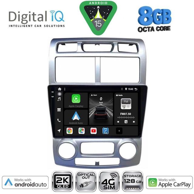 DIGITAL IQ BXK 20324SL_CPAA (CLIMA) (9inc) MULTIMEDIA TABLET for KIA SPORTAGE mod. 2004-2010