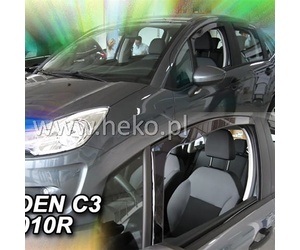 ΑΝΕΜΟΘΡΑΥΣΤΕΣ ΓΙΑ CITROEN C3 2 5D 2009-2017 ΖΕΥΓΑΡΙ ΑΠΟ ΕΥΚΑΜΠΤΟ ΦΙΜΕ ΠΛΑΣΤΙΚΟ HEKO - 2 ΤΕΜ.