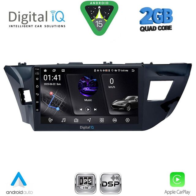 DIGITAL IQ RSF 4714MD_CPA (10inc) MULTIMEDIA TABLET for TOYOTA COROLLA mod. 2013-2016
