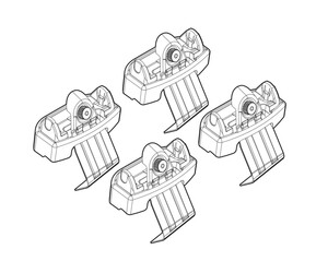 ΑΚΡΑ ΓΙΑ ΜΠΑΡΕΣ NORDRIVE ΓΙΑ VW GOLF 7 5D 11/12+ KIT