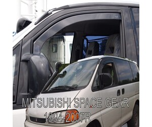 ΑΝΕΜΟΘΡΑΥΣΤΕΣ ΓΙΑ MITSUBISHI SPACE GEAR 2D 1994-2007 ΖΕΥΓΑΡΙ ΑΠΟ ΕΥΚΑΜΠΤΟ ΦΙΜΕ ΠΛΑΣΤΙΚΟ HEKO - 2 ΤΕΜ.
