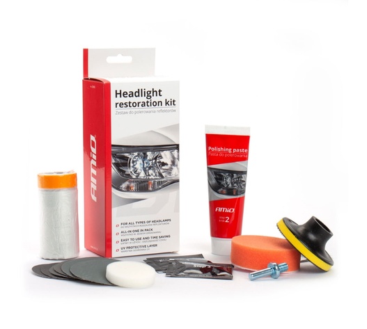 Amio - ΚΙΤ ΞΕΘΑΜΠΩΜΑΤΟΣ / ΓΥΑΛΙΣΜΑΤΟΣ ΦΑΝΑΡΙΩΝ RESTORATION KIT - 1 τεμ. (02892/AM)