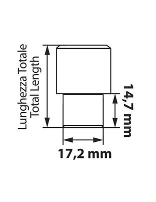 Μπουλόνια Ασφαλείας 12x1,25 15/35mm (21) ίσια J020