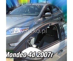 ΑΝΕΜΟΘΡΑΥΣΤΕΣ ΓΙΑ FORD MONDEO 4D/5D 2007-2014 ΖΕΥΓΑΡΙ ΑΠΟ ΕΥΚΑΜΠΤΟ ΦΙΜΕ ΠΛΑΣΤΙΚΟ HEKO - 2 ΤΕΜ.