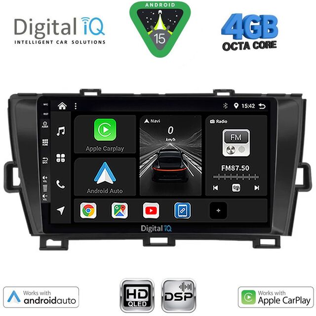 DIGITAL IQ BXF 17726BL_CPAA (9inc) MULTIMEDIA TABLET for TOYOTA PRIUS mod. 2009-2015 (BLACK)