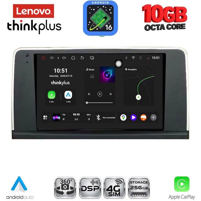 LENOVO LTM 11062_CPA (9inc) (NBT) MULTIMEDIA TABLET for BMW X5 (E70) – X6 (E71) mod. 2013-2016