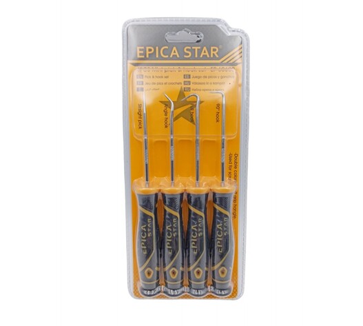 MINI PICK AND HOOK SET ΣΕΤ ΓΑΝΤΖΟΙ ΜΟΝΤΕΛΙΣΜΟΥ 4ΤΜΧ EPICA STAR EP-60602