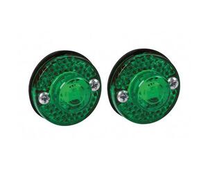 Φώτα Ογκου Φορτηγού 24V 1 Led 2τεμ Πράσινα V-1