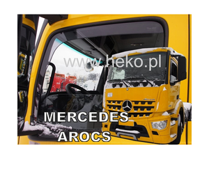 ΑΝΕΜΟΘΡΑΥΣΤΕΣ ΓΙΑ MERCEDES ACTROS MP4 2012+ / ANTOS 2012+ ΖΕΥΓΑΡΙ ΑΠΟ ΕΥΚΑΜΠΤΟ ΦΙΜΕ ΠΛΑΣΤΙΚΟ HEKO - 2 ΤΕΜ