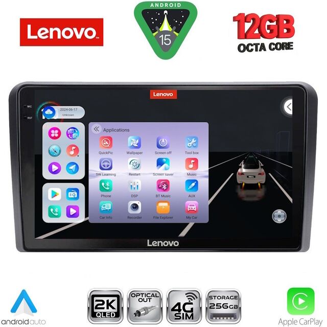 LENOVO SSZ 12744_CPA  (9inc) MULTIMEDIA TABLET for GOLF 4 mod. 1998-2003