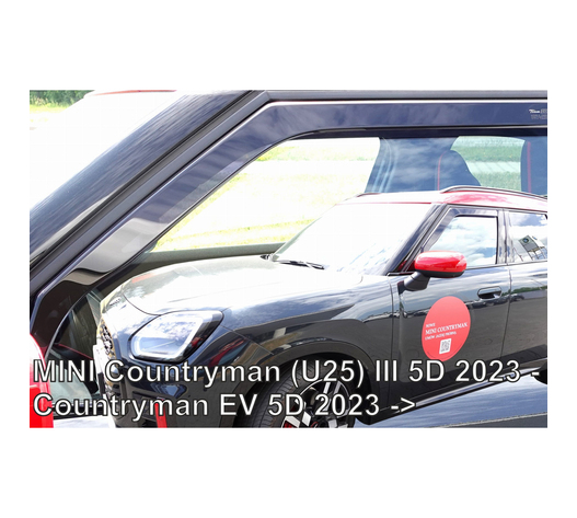 ΑΝΕΜΟΘΡΑΥΣΤΕΣ ΓΙΑ MINI COUNTRYMAN U25 5D 2023+ / COUNTRYMAN EV 5D 2023+ - ΣΕΤ ΑΥΤΟΚΙΝΗΤΟΥ ΑΠΟ ΕΥΚΑΜΠΤΟ ΦΙΜΕ ΠΛΑΣΤΙΚΟ HEKO - 4 ΤΕΜ