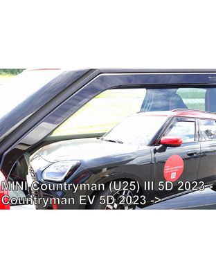 ΑΝΕΜΟΘΡΑΥΣΤΕΣ ΓΙΑ MINI COUNTRYMAN U25 5D 2023+ / COUNTRYMAN EV 5D 2023+ - ΣΕΤ ΑΥΤΟΚΙΝΗΤΟΥ ΑΠΟ ΕΥΚΑΜΠΤΟ ΦΙΜΕ ΠΛΑΣΤΙΚΟ HEKO - 4 ΤΕΜ