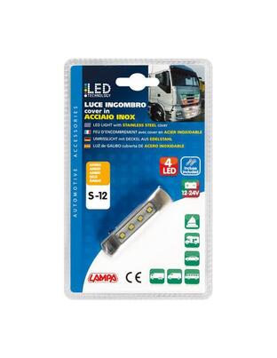 ΦΩΣ ΟΓΚΟΥ ΦΟΡΤΗΓΟΥ 4LED ΠΟΡΤΟΚΑΛΙ 12/24V 70x16x11mm ΑΔΙΑΒΡΟΧΟ 1ΤΕΜ.