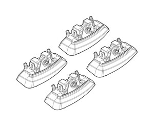 ΑΚΡΑ ΓΙΑ ΜΠΑΡΕΣ NORDRIVE ΓΙΑ OPEL ASTRA J 5D 01/10+ KIT