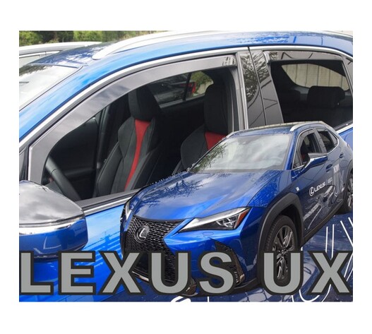 ΑΝΕΜΟΘΡΑΥΣΤΕΣ ΓΙΑ LEXUS UX 5D 2019+ ΣΕΤ ΑΥΤΟΚΙΝΗΤΟΥ ΑΠΟ ΕΥΚΑΜΠΤΟ ΦΙΜΕ ΠΛΑΣΤΙΚΟ HEKO - 4 ΤΕΜ.