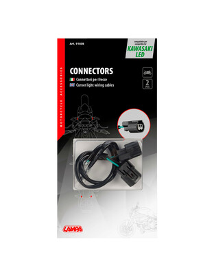 ΚΑΛΩΔΙΩΣΗ ΓΙΑ ΣΥΝΔΕΣΗ LED ΦΛΑΣ KAWASAKI​ LAMPA - 2 ΤΕΜ