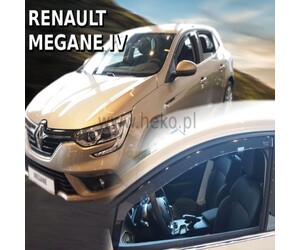 ΑΝΕΜΟΘΡΑΥΣΤΕΣ ΓΙΑ RENAULT MEGANE 5D 2016+ ΖΕΥΓΑΡΙ ΑΠΟ ΕΥΚΑΜΠΤΟ ΦΙΜΕ ΠΛΑΣΤΙΚΟ HEKO - 2 ΤΕΜ.