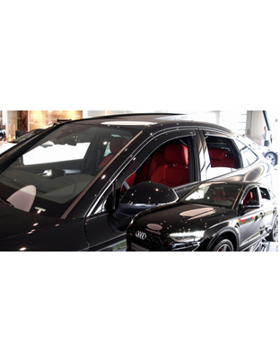ΑΝΕΜΟΘΡΑΥΣΤΕΣ ΓΙΑ AUDI Q5 SPORTBACK 5D 2020+ -ΣΕΤ ΑΥΤΟΚΙΝΗΤΟΥ ΑΠΟ ΕΥΚΑΜΠΤΟ ΦΙΜΕ ΠΛΑΣΤΙΚΟ HEKO - 4 ΤΕΜ.