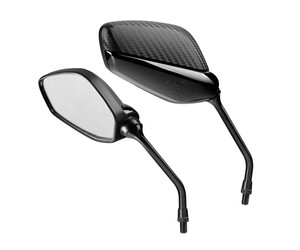 ΚΑΘΡΕΠΤΕΣ MOTO M10x1,25 ΜΑΥΡΟ/ CARBON ΧΡΩΜΑ SPLINTER  LAMPA - 2 ΤΕΜ.