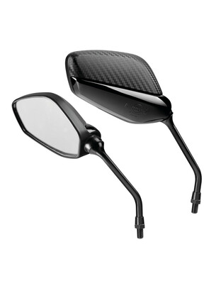 ΚΑΘΡΕΠΤΕΣ MOTO M10x1,25 ΜΑΥΡΟ/ CARBON ΧΡΩΜΑ SPLINTER  LAMPA - 2 ΤΕΜ.
