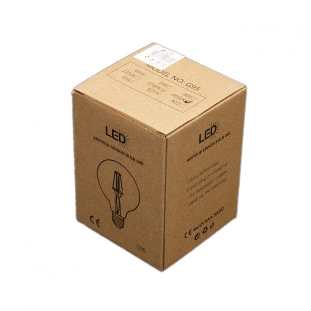 ΛΑΜΠΑ LED G95 4W ΨΥΧΡΟ ΦΩΣ Ε27 5000Κ LI-LA-1710