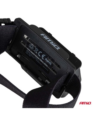 Amio - Φακός Κεφαλής Εργασίας τύπου XPG+COB LED χωρητικότητα μπαταρίας 1000mAh - 1 τεμ. (04663/AM)