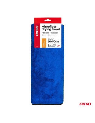 Amio – Πανί Στεγνώματος Μικροϊνών 60x90cm 800GSM για Γρήγορο Στέγνωμα & Χωρίς Γρατζουνιές – 1 Τεμ. (04488/AM)