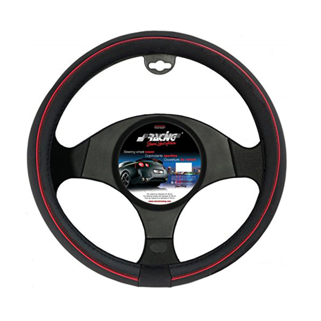 ΚΑΛΥΜΜΑ ΤΙΜΟΝΙΟΥ SPEED ΜΑΥΡΟ ΜΕ ΚΟΚΚΙΝΗ ΡΙΓΑ 37-39cm