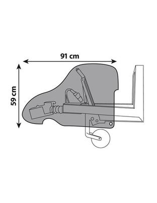 Κουκούλα Μηχανισμοί Τρέιλερ PVC 91x59cm
