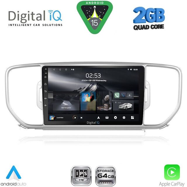 DIGITAL IQ RSD 1326_CPA (9inc) MULTIMEDIA TABLET for KIA SPORTAGE mod. 2015-2018