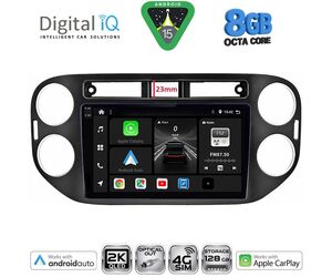 DIGITAL IQ BXK 20760BL_CPAA (9inc) MULTIMEDIA TABLET for VW TIGUAN mod. 2011-2016 (BLACK)