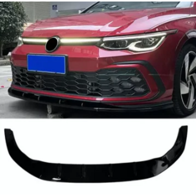Lip spoiler μαύρο πλαστικό γυαλιστερό - Vw Golf 8 GTi