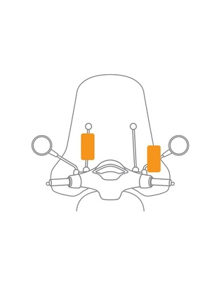 ΒΑΣΗ ΣΤΗΡΙΞΗΣ ΚΙΝΗΤΟΥ SMART SCOOTER CASE 165x90mm ( ΜΕ ΣΤΗΡΙΞΗ ΣΤΟ ΚΑΘΡΕΠΤΗ Η ΣΕ ΜΠΑΡΑ 9-14mm)
