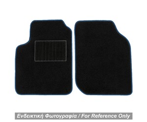 ΠΑΤΑΚΙΑ ΜΟΚΕΤΑ ΓΙΑ MERCEDES SMART ROADSTER 452 1998-2006 ΜΑΥΡΟ ΜΕ ΜΠΛΕ ΡΕΛΙ RACE AXION - 2 ΤΕΜ.
