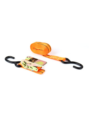 Amio - ΙΜΑΝΤΕΣ ΜΕ ΚΑΣΤΑΝΙΕΣ ΣΕΤ 4ΤΕΜ 25mm 4,5m ΓΙΑ 700KG BELT-03 (02496/AM)