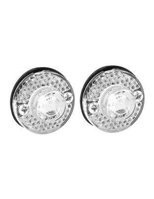 Φώτα Ογκου Φορτηγού 24V 1 Led 2τεμ Λευκά F-12