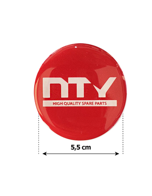 NTY ΑΥΤΟΚΟΛΛΗΤΑ ΖΑΝΤΩΝ 5,5 cm ΛΕΥΚΟ/ΜΠΟΡΝΤΟ ΣΜΑΛΤΟΥ - 4 ΤΕΜ.