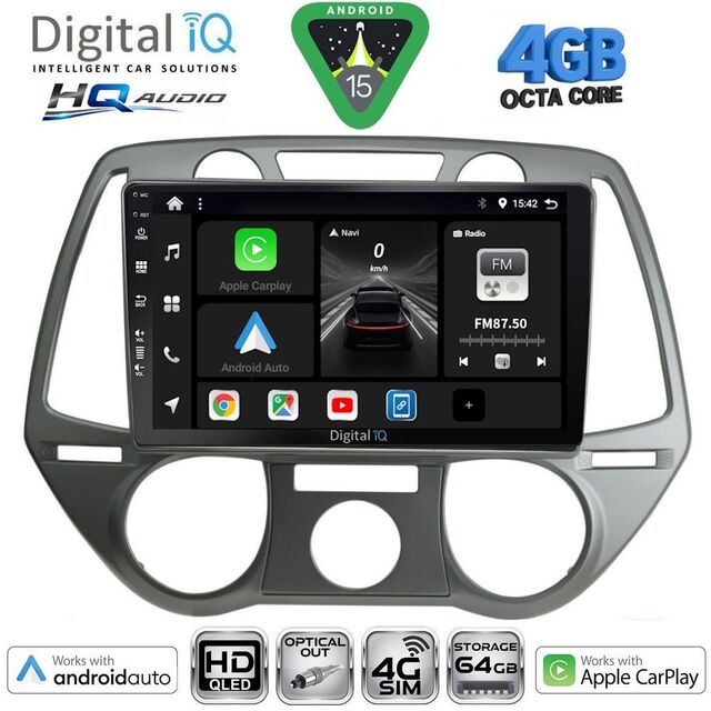 DIGITAL IQ BXK 19228_CPAA A/C (9inc) MULTIMEDIA TABLET for HYUNDAI i20 mod. 2008-2012