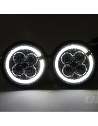 Amio – Στρογγυλά Φώτα Ημέρας DRL LED 12V 800Lm για Αυξημένη Ορατότητα & Ασφάλεια σε Αυτοκίνητο – Σετ 2 Τεμ. (01525/AM)