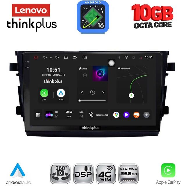 LENOVO LTM 11674_CPA (9inc) MULTIMEDIA TABLET for SUZUKI CELERIO mod. 2015-2021