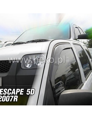 ΑΝΕΜΟΘΡΑΥΣΤΕΣ ΓΙΑ FORD ESCAPE 2000-2007 / MAVERICK XLT 2000-2007 / MAZDA TRIBUTE 5D 2001-2007 ΖΕΥΓΑΡΙ ΑΠΟ ΕΥΚΑΜΠΤΟ ΦΙΜΕ ΠΛΑΣΤΙΚΟ HEKO - 2 ΤΕΜ.