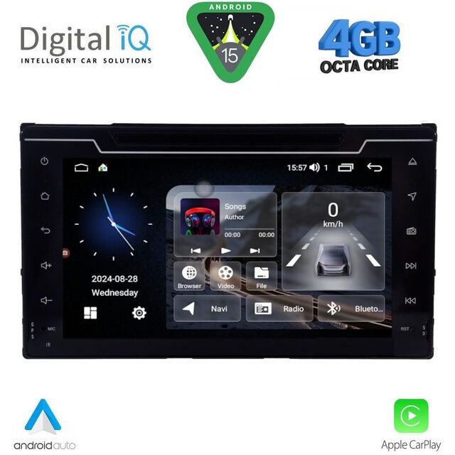 DIGITAL IQ MSG 413_CPA (7" DECK) MULTIMEDIA SYSTEM for  TOYOTA AURIS mod. 2015-2021 – AYGO X mod. 2022-2026 – COROLLA mod. 2017-2019