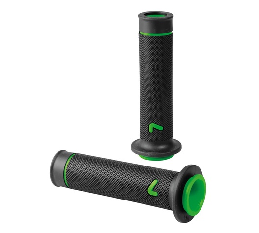 ΧΕΙΡΟΛΑΒΕΣ ΤΙΜΟΝΙΟΥ ΜΗΧΑΝΗΣ SPORT-GRIP ΜΑΥΡΟ/ΠΡΑΣΙΝΟ (22 mm-12cm/25mm-12,5cm) LAMPA - 2 ΤΕΜ.