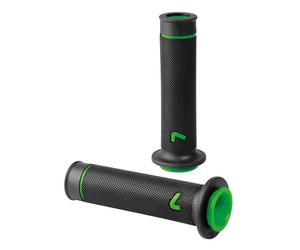 ΧΕΙΡΟΛΑΒΕΣ ΤΙΜΟΝΙΟΥ ΜΗΧΑΝΗΣ SPORT-GRIP ΜΑΥΡΟ/ΠΡΑΣΙΝΟ (22 mm-12cm/25mm-12,5cm) LAMPA - 2 ΤΕΜ.