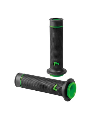 ΧΕΙΡΟΛΑΒΕΣ ΤΙΜΟΝΙΟΥ ΜΗΧΑΝΗΣ SPORT-GRIP ΜΑΥΡΟ/ΠΡΑΣΙΝΟ (22 mm-12cm/25mm-12,5cm) LAMPA - 2 ΤΕΜ.