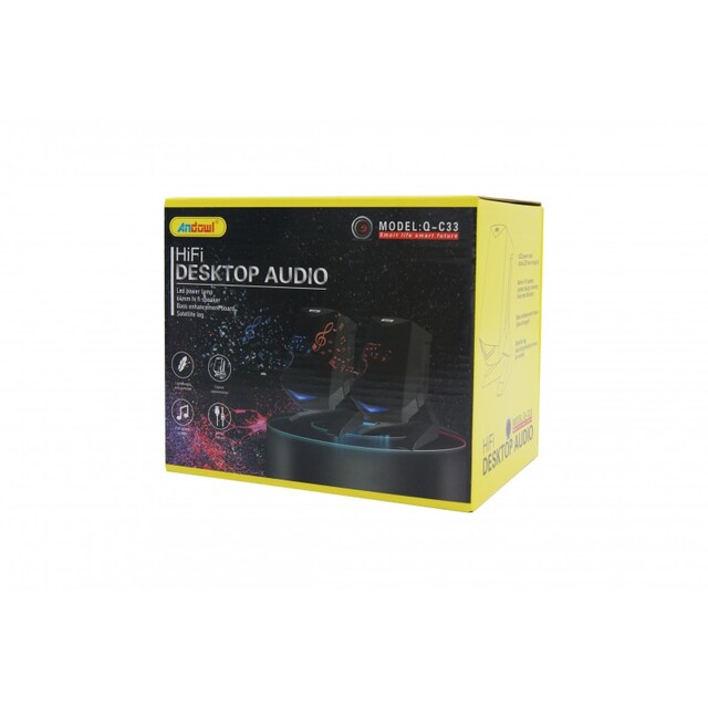 ΗΧΕΙΑ ΥΠΟΛΟΓΙΣΤΗ ΜΕ LED ANDOWL Q-C33