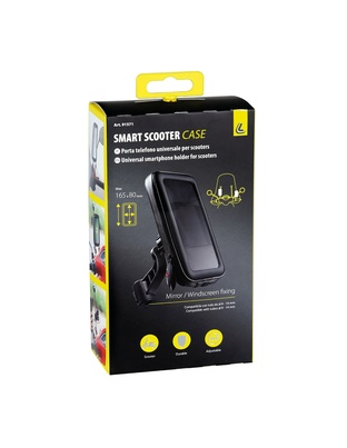ΒΑΣΗ ΣΤΗΡΙΞΗΣ ΚΙΝΗΤΟΥ SMART SCOOTER CASE 165x90mm ( ΜΕ ΣΤΗΡΙΞΗ ΣΤΟ ΚΑΘΡΕΠΤΗ Η ΣΕ ΜΠΑΡΑ 9-14mm)
