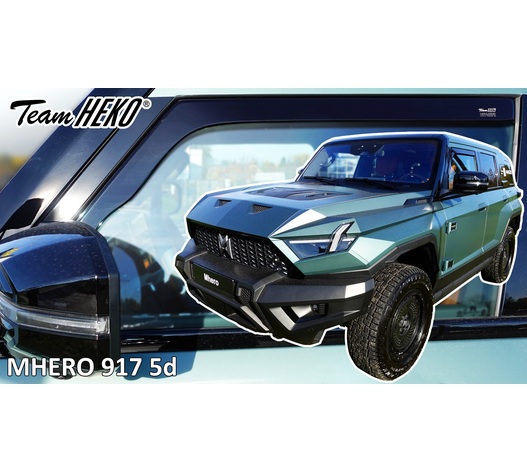 Heko - Ανεμοθραύστες για M-Hero 917 5 Doors 2023+ Ζευγάρι Απο Εύκαμπτο Φιμέ Πλαστικό - 2 τεμ. (ΑΝΕΜ.29141)